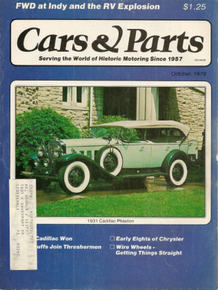 CARS & PARTS 1978 OCT - 31 CADILLAC, 4X4 AT INDY, CHRYSLER EARLY 8S, XP-700